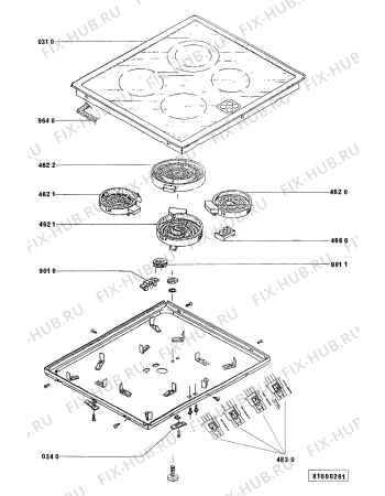 Схема №1 EKA 3482-1 LI с изображением Всякое для плиты (духовки) Whirlpool 481913448477