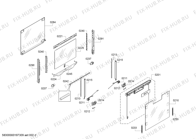 Схема №6 B88VT68N0 с изображением Фланец для плиты (духовки) Bosch 11018047