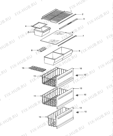 Взрыв-схема стиральной машины Zanussi ZFC47/51FF - Схема узла Furniture