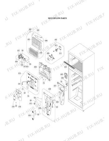 Схема №4 WTH4410 NFX с изображением Фитинг для холодильника Whirlpool 482000010064