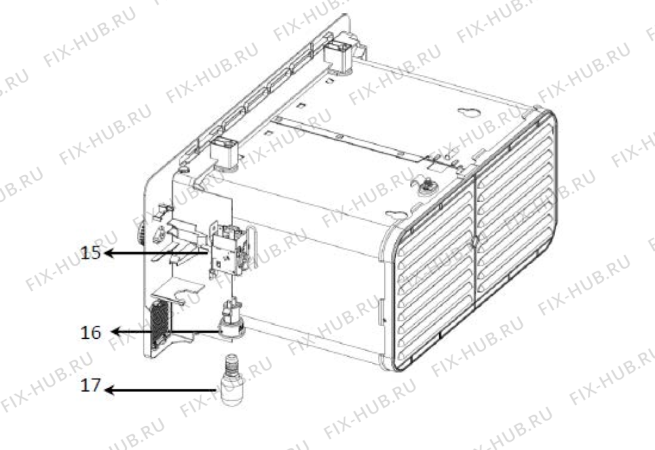 Схема №10 WMD 210 SL с изображением Корпусная деталь для холодильника Whirlpool 482000025668