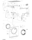 Схема №2 AWO/D 612 с изображением Блок управления для стиральной машины Whirlpool 481010803764