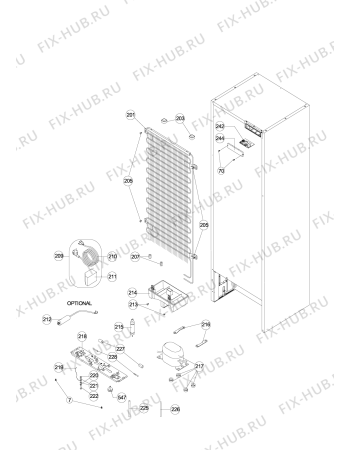Схема №4 MTZ612NFDHA (F054062) с изображением Трубка для холодильника Indesit C00306237