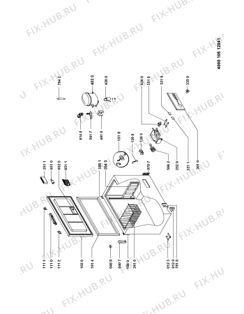 Схема №1 GT 270 A2+ с изображением Дверца для холодильной камеры Whirlpool 481010473306