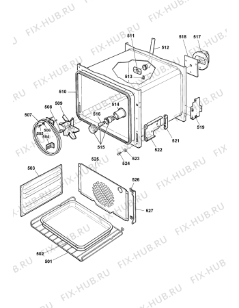 Схема №5 N230ED (F031641) с изображением Кнопка (ручка регулировки) для плиты (духовки) Indesit C00223889