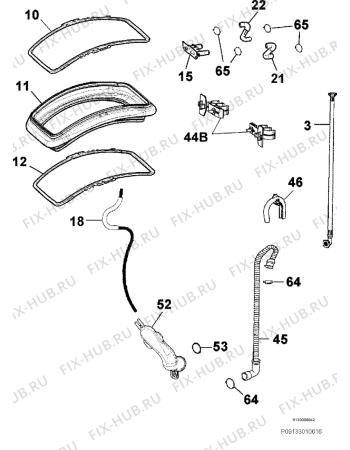 Взрыв-схема стиральной машины Zanussi ZWP581 - Схема узла Hydraulic System 272