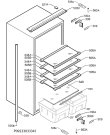 Схема №4 SKS61200F0 с изображением Блок управления для холодильника Aeg 973923791018027
