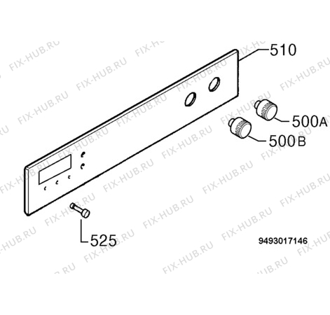 Взрыв-схема плиты (духовки) Privileg 139995_60032 - Схема узла Command panel 037