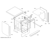 Схема №6 SMS54M38EU с изображением Передняя панель для электропосудомоечной машины Bosch 00709761