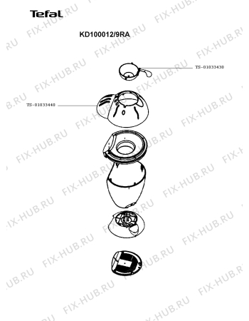 Схема №1 KD100012/9RA с изображением Покрытие для мультиварки (пароварки) Tefal TS-01033440