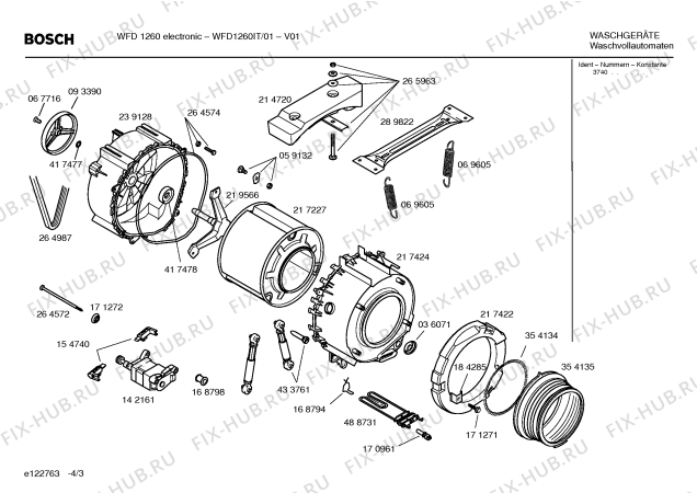 Взрыв-схема стиральной машины Bosch WFD1260IT WFD 1260 - Схема узла 03
