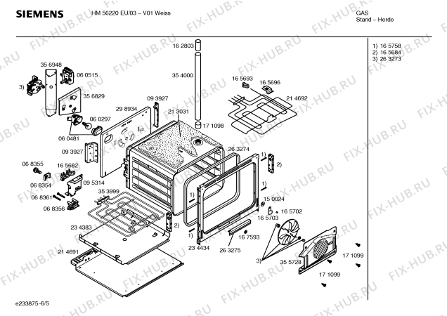 Схема №4 HM56220EU с изображением Инструкция по эксплуатации для плиты (духовки) Siemens 00529093