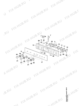 Взрыв-схема плиты (духовки) Arthurmartinelux CG6902W1 - Схема узла Command panel 037