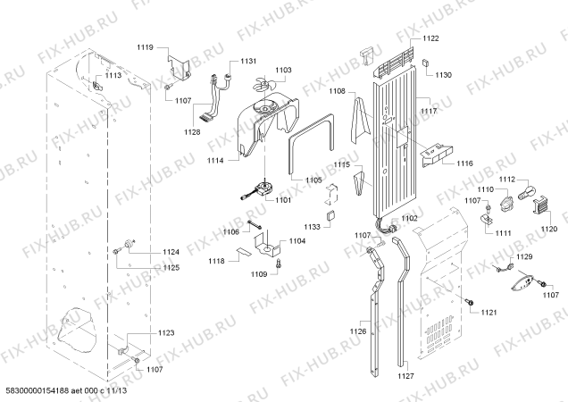 Схема №10 KBUIT4255E с изображением Труба для посудомойки Bosch 00646998