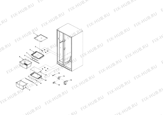 Схема №5 XRSS267BB (F092701) с изображением Шарнир для стиральной машины Indesit C00449641