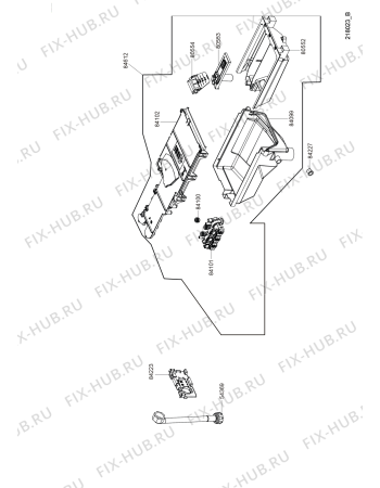 Схема №5 AWZ 714 с изображением Емкоть для порошка для стиралки Whirlpool 482000015941