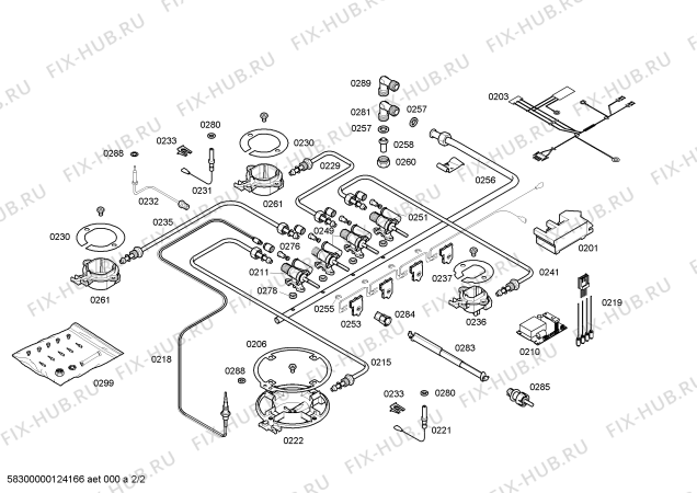 Взрыв-схема плиты (духовки) Neff M3146N1 3G+1W FLAME NE60OVEN - Схема узла 02