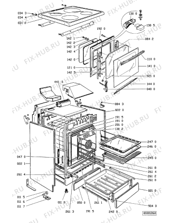 Схема №2 SMZK 4620/1 D с изображением Переключатель для духового шкафа Whirlpool 481941129785