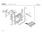 Схема №3 HB23064GB с изображением Передняя часть корпуса для духового шкафа Siemens 00366788
