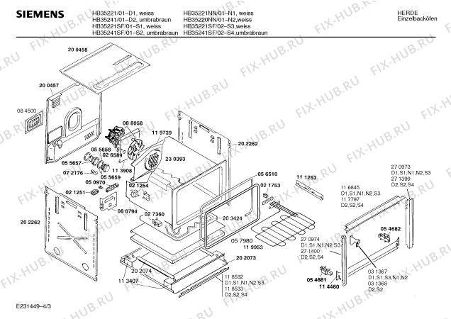 Схема №3 HB352254 с изображением Переключатель для плиты (духовки) Siemens 00030991