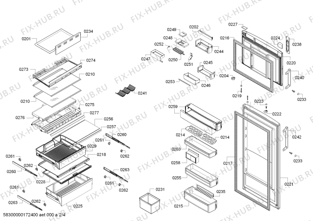 Схема №2 BD2556W3IN с изображением Декоративная планка для холодильной камеры Bosch 00707879