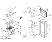 Схема №2 BD2046H2IN с изображением Дверь для холодильной камеры Bosch 00711081