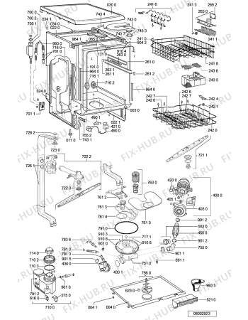 Схема №2 ADP 4962 IX с изображением Обшивка для посудомойки Whirlpool 481245371725