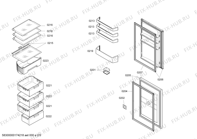 Схема №3 KIV38X22RU с изображением Регулировочный узел для холодильной камеры Bosch 00753814