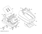 Схема №4 BSGL62544 BOSCH GL60 2500W с изображением Часть корпуса для мини-пылесоса Bosch 00702470