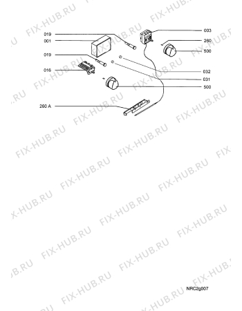 Взрыв-схема плиты (духовки) Faure FM404N1 - Схема узла Functional parts 267