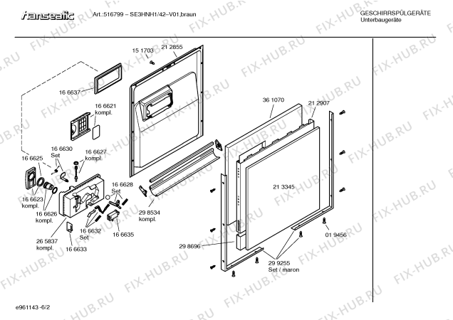 Схема №6 S4430B0GB с изображением Кнопка для посудомоечной машины Bosch 00165949