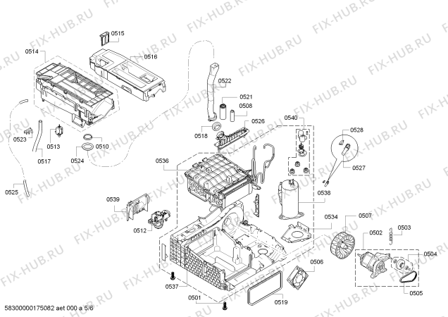 Схема №5 WT44W362DN IQ500 selfCleaning condenser с изображением Панель управления для сушилки Siemens 00790446