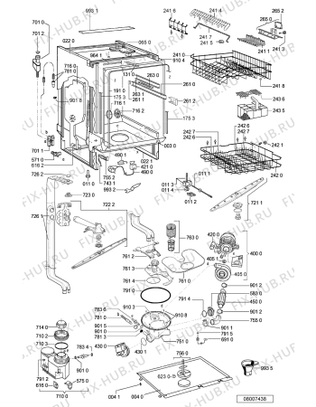 Схема №1 GSIK 6622 IN -n.prod с изображением Панель для электропосудомоечной машины Whirlpool 481245373747