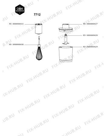 Схема №1 7712 с изображением Сосуд для электроблендера Seb FS-3000000429