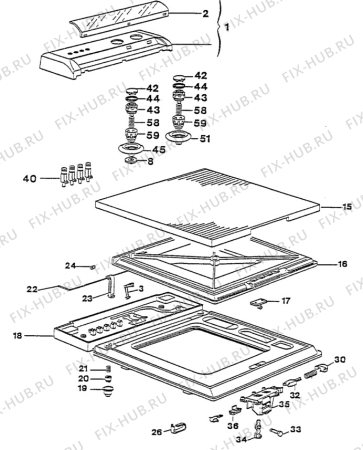 Взрыв-схема стиральной машины Husqvarna Electrolux QW1285 - Схема узла W30 Panel,User manual B