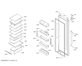 Схема №3 KS36VBW30G с изображением Дверь для холодильной камеры Siemens 00716215