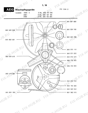 Взрыв-схема посудомоечной машины Aeg LAV2000 E - Схема узла Section6