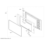 Схема №4 HF25M5R2 с изображением Дверь для духового шкафа Siemens 00686654