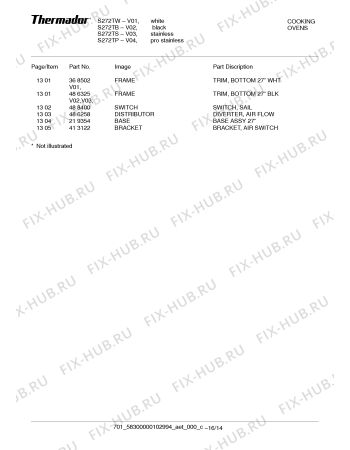 Схема №14 S272TW с изображением Плата для электропечи Bosch 00369123