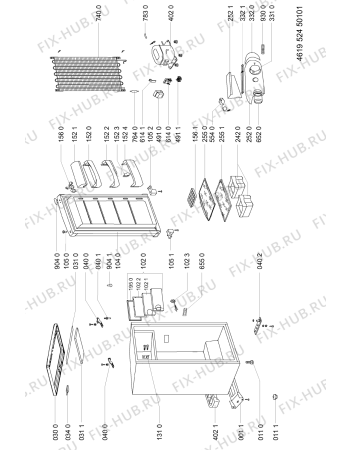 Схема №1 ARC 0890 с изображением Дверь для холодильника Whirlpool 481241619223