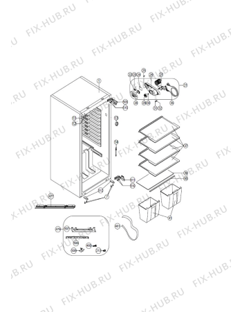 Схема №3 WTE2510 W с изображением Шуруп для холодильника Whirlpool 482000094614