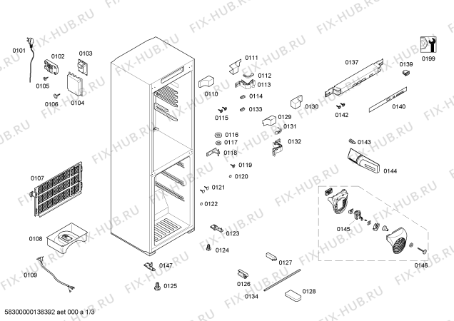 Схема №3 KKV23988TI с изображением Дверь для холодильной камеры Bosch 00248317