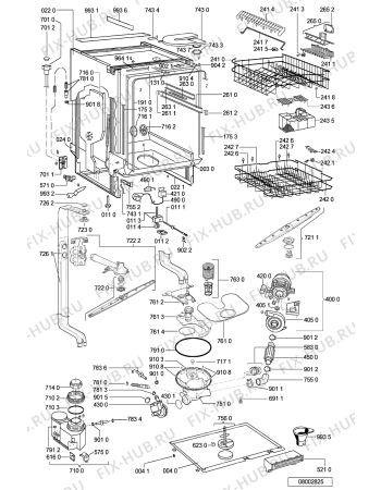 Схема №2 ADG 7952 с изображением Обшивка для электропосудомоечной машины Whirlpool 481245371649