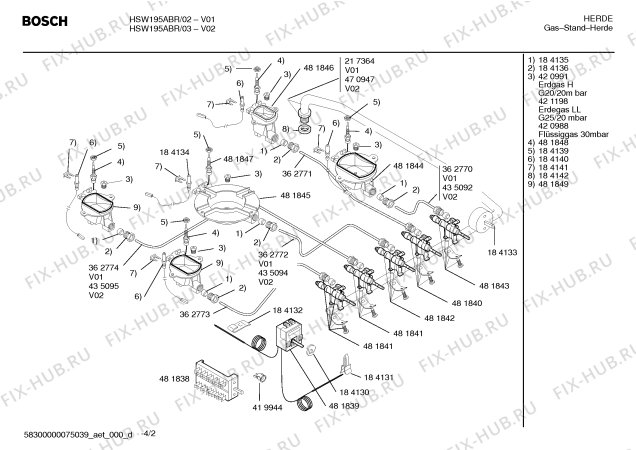 Схема №3 HSW195ABR Bosch Solitaire с изображением Панель управления для плиты (духовки) Bosch 00470977
