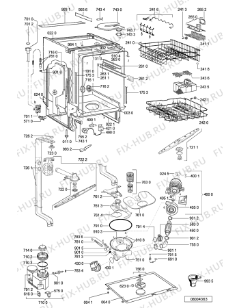 Схема №2 ADG 6450/3 IX с изображением Панель для посудомоечной машины Whirlpool 481245373091