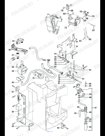 Схема №3 MAGNIFICA ESAM04.110.S 220V           S11 с изображением Провод для кофеварки (кофемашины) DELONGHI 5013211321