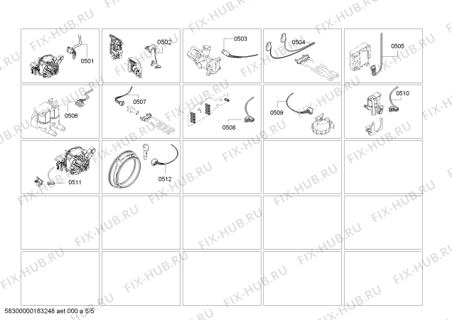 Схема №4 WLM204C00W BOSCH Avantixx 6.2kg с изображением Люк для стиралки Bosch 00748686