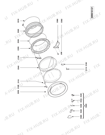 Схема №6 MAU107EDWG OS с изображением Рукоятка для стиралки Whirlpool 481249848058