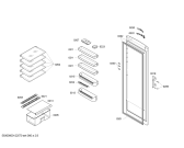 Схема №1 3FCB1410 с изображением Дверь для холодильника Bosch 00245618