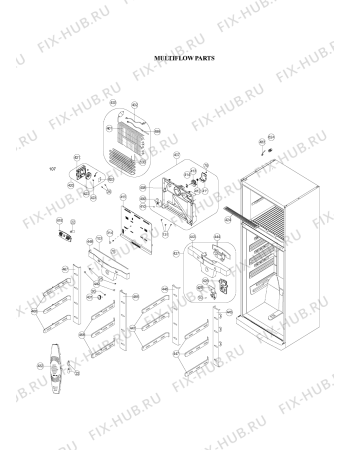 Схема №4 MTM8053AEGX с изображением Дверка для холодильника Whirlpool 482000020237